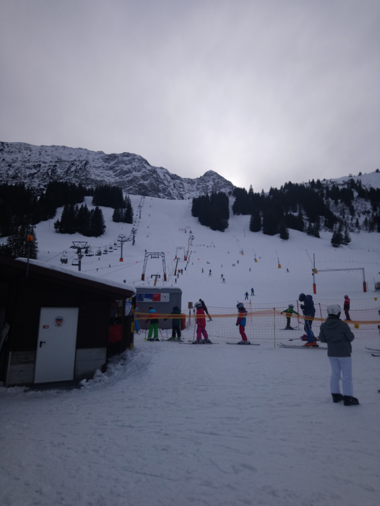 スイスのスキー場の様子