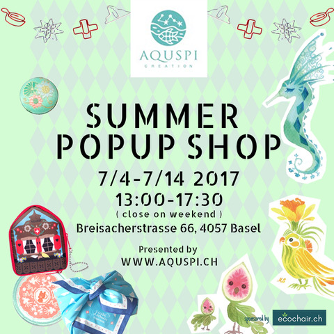 AQUSPI’s Summer Popup Shopのお知らせ